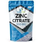 Zinc Citrate 100mg Supplements Immune Health Fertility Vision Acne Skin Hair | 120 Tablets