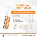 BetterYou B-Complete Oral Spray, Fast Acting B-Complex Supplement, High Strength Blend of All 8 B-Vitamins, Natural Peach, Plum & Raspberry Flavour, 1-Month Supply