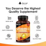 Vitamin C Tablets 1000mg - Enriched with Bioflavonoids & Rosehip - Premium Vitamin C Supplements - Vegan Tablets High Strength Ascorbic Acid VIT C for Normal Immune System UK Made