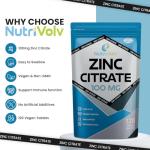 Zinc Citrate 100mg Supplements Immune Health Fertility Vision Acne Skin Hair | 120 Tablets