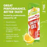HIGH5 Running Gels - Carbohydrate Supplements for Quick Energy Release - Natural Fruit Juice & Caffeine-Free - Instant Energy Boost for Running, Cycling Nutrition & Endurance Sports (Citrus, 20 x 40g)