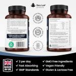 Magnesium Glycinate 4-in-1 Complex 2000mg - High Strength Magnesium Supplements - Bisglycinate,Citrate, Malate, Oxide - 360 Capsules 449mg Elemental - Vegan UK Made by New Leaf