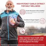 Aged Garlic Extract Softgels-7,500 mg| Odorless Garlic, 15:1 Extract & Low-Temp 2-Year Aging for Heart/Circulation Health/Immune Support, Rich in Antioxidant, Swallow It Whole, Gentle & Natural|300Pcs