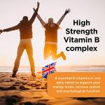 Healthspan Vitamin B Complex | 8 B-Complex Vitamins | Heart Health, Mental Performance & Psychological Function | Combat Tiredness & Fatigue | Gelatin Free | Vegan (120 Tablets (High Strength))