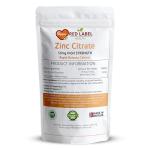 Red Label Health Zinc Citrate High Strength 50mg 365 Vegan Tablets 1 Year Supply High Absorption zinc Supplements for Men & Women Immune System, Fertility, Bones, Vision, Skin, and Nail