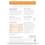 Healthspan Vitamin B Complex | 8 B-Complex Vitamins | Heart Health, Mental Performance & Psychological Function | Combat Tiredness & Fatigue | Gelatin Free | Vegan (120 Tablets (High Strength))