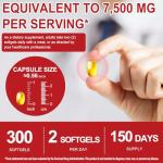 Aged Garlic Extract Softgels-7,500 mg| Odorless Garlic, 15:1 Extract & Low-Temp 2-Year Aging for Heart/Circulation Health/Immune Support, Rich in Antioxidant, Swallow It Whole, Gentle & Natural|300Pcs