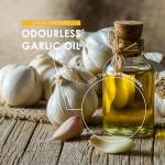 Odourless Garlic Oil Pearls 45,000mg - 180 Softgel Capsules (One per Day) - Cold Pressed & Deodourised Garlic Supplement – Resealable and Recyclable Pouch by Alpha01