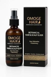 Omoge Hair Botanical Hair & Scalp Elixir – Saw Palmetto + Rosemary | Hair Growth Tonic & Scalp Treatment | Anti-Hair Loss, Strengthening & Root Booster | Lightweight Vegan Formula | 100ml