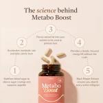 Metabolism Booster & Thermogenic Fat Burner | Natural Weight Loss Support & Appetite Suppressant for Women | Green Tea Extract, L-Carnitine, Caffeine, Cayenne, Chromium | Burn Belly Fat & Boost Energy