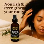 Omoge Hair Botanical Hair & Scalp Elixir – Saw Palmetto + Rosemary | Hair Growth Tonic & Scalp Treatment | Anti-Hair Loss, Strengthening & Root Booster | Lightweight Vegan Formula | 100ml
