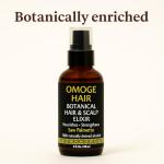 Omoge Hair Botanical Hair & Scalp Elixir – Saw Palmetto + Rosemary | Hair Growth Tonic & Scalp Treatment | Anti-Hair Loss, Strengthening & Root Booster | Lightweight Vegan Formula | 100ml