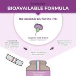 Organic Milk Thistle high Strength - Pure Seed Powder Excipient Free - Triple Action Liver Supplement: Detoxify, Protect & Strengthen - 120 Vegan Capsules - High Strengh - French Expertise - Nutrimea