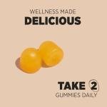 Vitamin B Complex Gummies | 60 Count - Tablet Alternative | High Strength Supplement with Vitamin B12, B6, B12, B2, B3, B5, Biotin, Folic Acid, Zinc and Iodine | Passion Fruit Flavour | by Horbaach