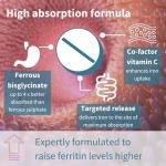 Igennus Chelated Iron Bisglycinate 20mg with Vitamin C, 180 Tablets, 6 Month Supply, Clean Label, Gentle Formula & Targeted Release, One Daily, for Women & Men, Vegan, by Igennus