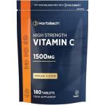 Vitamin C Tablets 1500mg | 180 Count | High Strength Vitamin C as Ascorbic Acid | Suitable for Vegetarian and Vegan | by Horbaach