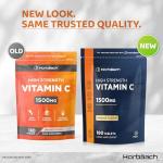 Vitamin C Tablets 1500mg | 180 Count | High Strength Vitamin C as Ascorbic Acid | Suitable for Vegetarian and Vegan | by Horbaach