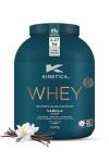 Kinetica Sports Whey Protein Powder - Vanilla, 2.27 Kg, 76 Servings | 23g Protein, 5.5g BCAA Amino Acid & 4.32g Glutamine | Recovery Shake for Optimum Nutrition | WADA & Informed Sport Approved