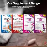 Vit Direct - Daily Iron Supplements - 30 Capsules - with Added Folic Acid & Vitamin B12 - Supports Haemoglobin & Red Blood Cell Function - Reduces Tiredness & Fatigue - Energy Supplements