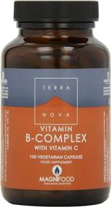 TERRANOVA B Complex With Vitamin C Capsule- 100 Vegicaps