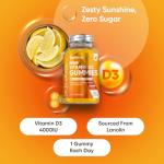 WeightWorld Vitamin D3 4000IU | 120 Vegetarian Gummies | 4 Months Supply | Natural Lemon Flavour VIT D Gummies | Sugar-Free & Gluten-Free Gummies | GMP Approved | Vitamin D Supplements