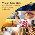 Nutravita Lutein Natural Eye Supplement – 90 Vegan Capsules - Zeaxanthin, Bilberry Extract, Vitamins A, B12 & Zinc – for Maintenance of Normal Vision – Made in The UK