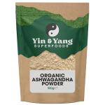 Organic Ashwagandha Powder 500g, by Yin & Yang Superfoods. 100% Pure and Raw - Premium Quality. Vegan, Gluten Free & Palm Oil Free.