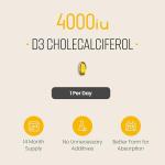 VitaBright Vitamin D3 4000 IU Daily | 425 Micro Softgels | 14 Month Supply | High Strength Vitamin D Tablets | Sugar-Free Alternative to Gummies | Cholecalciferol Supplements for Women & Men