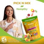 Hempthy CBD Pick n Mix Gummies, High Strength 1000mg, 20mg x 50 Gummies, 1000mg Total CBD, THC Free, Best UK CBD Gummy Bears (50 Pack, Gummy Bears)