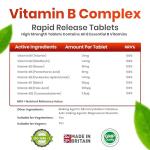 Red Label Health Vitamin B Complex High Strength 360 Tablets (1 Year Supply) - B1, B2, B3, B5, B6, B12, Biotin & Folic Acid for Men & Women, Vegan & Vegetarian-Friendly