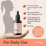 PEACE Ultra High Strength CBD Oil 6000Mg - Strongest C.B.D Drops Made in UK - Cannabis Oil for Pain Relief - Powerful CBD Drops - CBD Very Strong Concentration - No THC 30ML