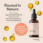 PEACE Ultra High Strength CBD Oil 6000Mg - Strongest C.B.D Drops Made in UK - Cannabis Oil for Pain Relief - Powerful CBD Drops - CBD Very Strong Concentration - No THC 30ML