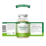 Vitamin A Capsules 10,000IU | High Strength Supplement | Retinyl Palmitate | 60 Softgels | Nature's Truth