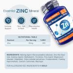 Zipvit Zinc Tablets 25mg, (1 Year Supply) Supports Immunity, Fertility & Normal Testosterone Levels, Zinc Supplements for Men & Women as Bisglycinate, 365 Vegan Tablets
