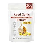 Aged Garlic Extract - 7500mg Odorless (300), Natural Black Garlic Extract, for Men and Women