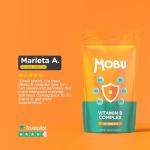 Vitamin B Complex 120 Tablets | Optimal Mix of All 8 Essential Vitamins B1, B2, B3, B5, B6, B12, Biotin & Folic Acid | B Vitamins Tiredness & Fatigue Support | Vegan UK Made | GMP Approved | MOBU UK