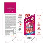 HIGH5 Energy Gels with Electrolytes - Quick Release Sports Gels for Peak Performance - Natural Fruit Juice & Caffeine-Free - Energy Boost for Running, Cycling, Endurance (Raspberry, 5 x 60g)