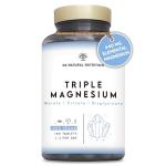 Triple Magnesium Glycinate 3-in-1 (6 Months) 2640 mg Magnesium, Synergistic Complex with Malate, Citrate, Bisglycinate for Sleep, Energy, Muscles and Bones. 180 Tablets. N2 Natural Nutrition