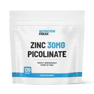 Zinc 30mg as Picolinate 120 Capsules Made in The UK by Freak Athletics