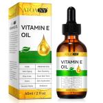 Vitamin E Oil 75,000 IU 60 ml- 100% Organic Pure Vitamin E Oil for Skin, Face, Hair, Body - Natural Antioxidant for Dryness, Wrinkles, Scars & Stretch Marks, Moisturizing and Firming Skin