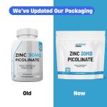 Zinc 30mg as Picolinate 120 Capsules Made in The UK by Freak Athletics