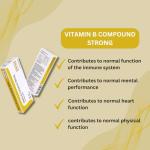 Vitamin B Compound Strong Vegetarian Tablets, 28 Count – High Strength Vitamin B Complex, B1, Vitamin B1, B2, Vitamin B2, B3, Vitamin B3, B6, Vitamin B6, B Vitamins, VIT B Complex, B6 Vitamins