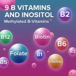 Liposomal Vitamin B Complex Softgels - 9 Methylated B Vitamins for Easy Absorbed, Vitamin B6, Folate & Inositol, 10x Better Absorption, One Softgel a Day, 90 Softgels (Pack of 1)