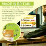 Turmeric Complex MAX 2000mg with Ginger & Black Pepper - British Made by SMUG Supplements - 120 Vegan Tablets - 3-in-1 Blend - Suitable for Men and Women