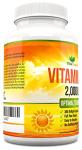 Vitamin D 2,000 IU, Optimal Strength Vitamin D3 Supplement, 365 Easy to Swallow Softgels - Full Year Supply