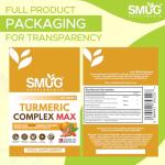 Turmeric Complex MAX 2000mg with Ginger & Black Pepper - British Made by SMUG Supplements - 120 Vegan Tablets - 3-in-1 Blend - Suitable for Men and Women