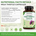 Milk Thistle High Strength 10000mg | 400mg Silymarin per Capsule | 90-Day Supply | Enhanced with Black Pepper | Herbal Supplement for Liver Detox | Lab Tested