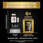 Bearactive CoQ10 Supplement Softgels - Heart Health, Energy & Recovery - Coenzyme Q10 High Strength - Q10 Coenzyme Ubiquinone – 30 Vegan Softgels with Coconut MCT Oil (COQ10 400mg - 30 Softgels)