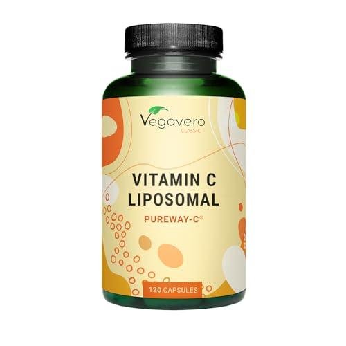 Vegavero Liposomal Vitamin C | 120 Capsules | Lab Tested, Highly Bioavailable PureWay-C | Authentic Phospholipid Bilayer Technology | Vegan