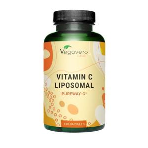 Vegavero Liposomal Vitamin C | 120 Capsules | Lab Tested, Highly Bioavailable PureWay-C | Authentic Phospholipid Bilayer Technology | Vegan